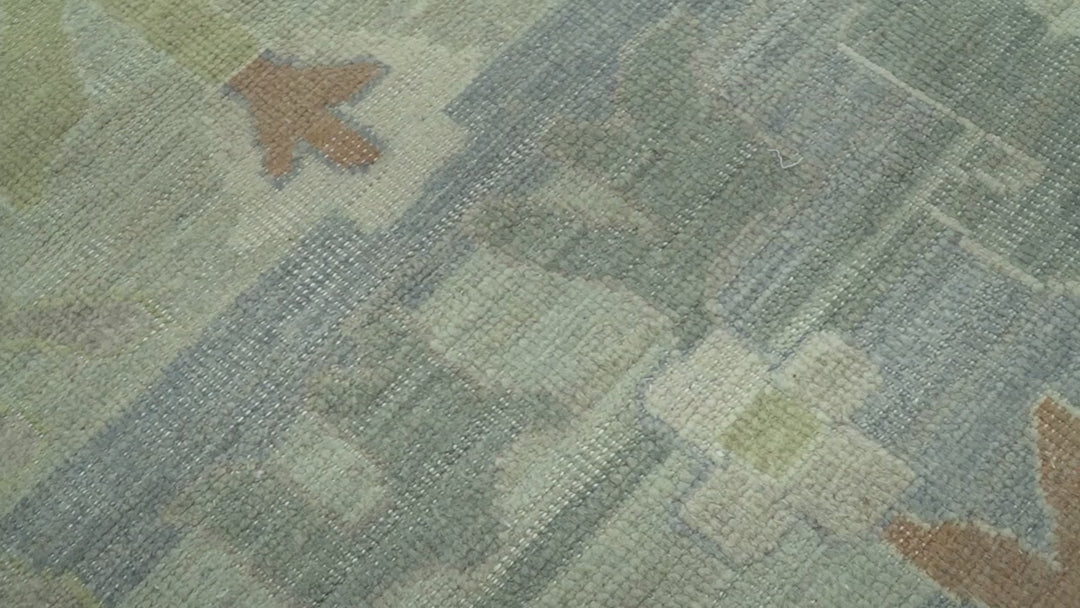 Tulu Distressed Modern Ikat Design Hand Knotted Custom Made wool rug