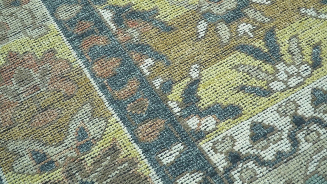 Custom Made Turkish Design Multi color Hand Knotted Wool Rug