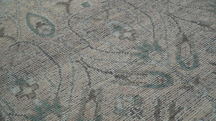 Crown Custom Made Traditional Design Pink Hand Knotted Wool Rug