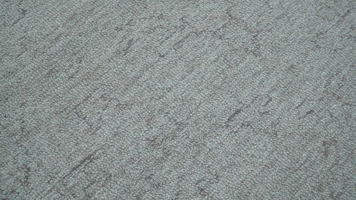 Custom Made Traditional Transitional Gray Hand Tufted wool rug