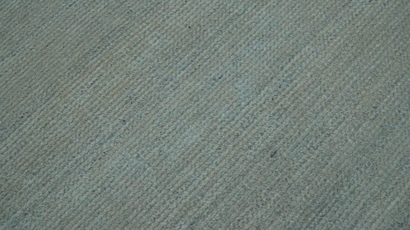 Modern Solid Design Green And Blue 5x8 Hand Knotted Wool Area Rug