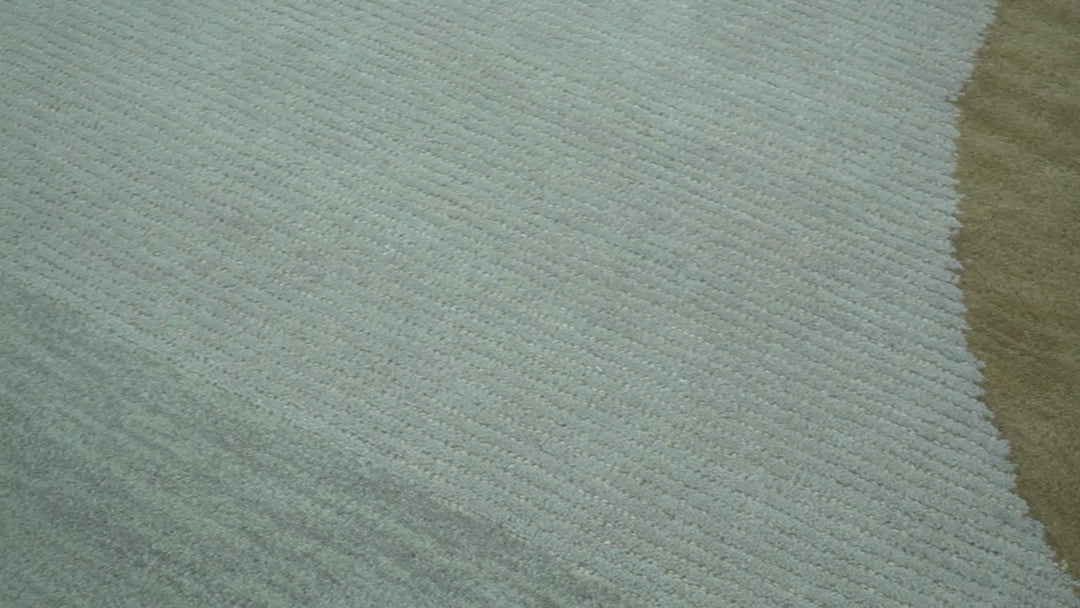 Azure Custom Made Modern Design Beige And Gray Hand Tufted Wool Rug