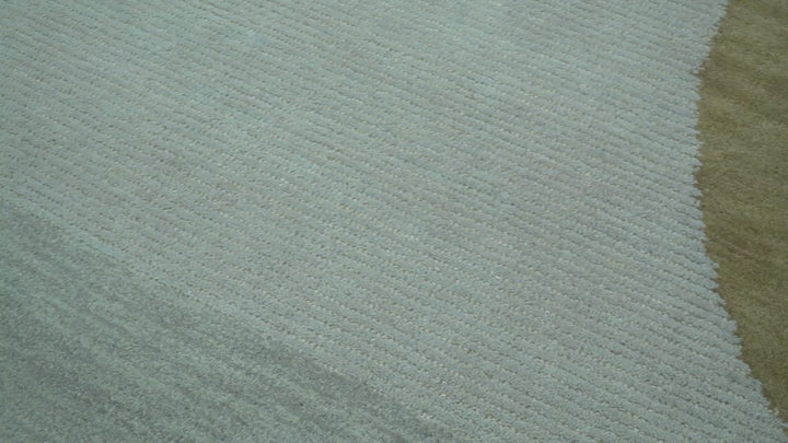 Azure Custom Made Modern Design Beige And Gray Hand Tufted Wool Rug