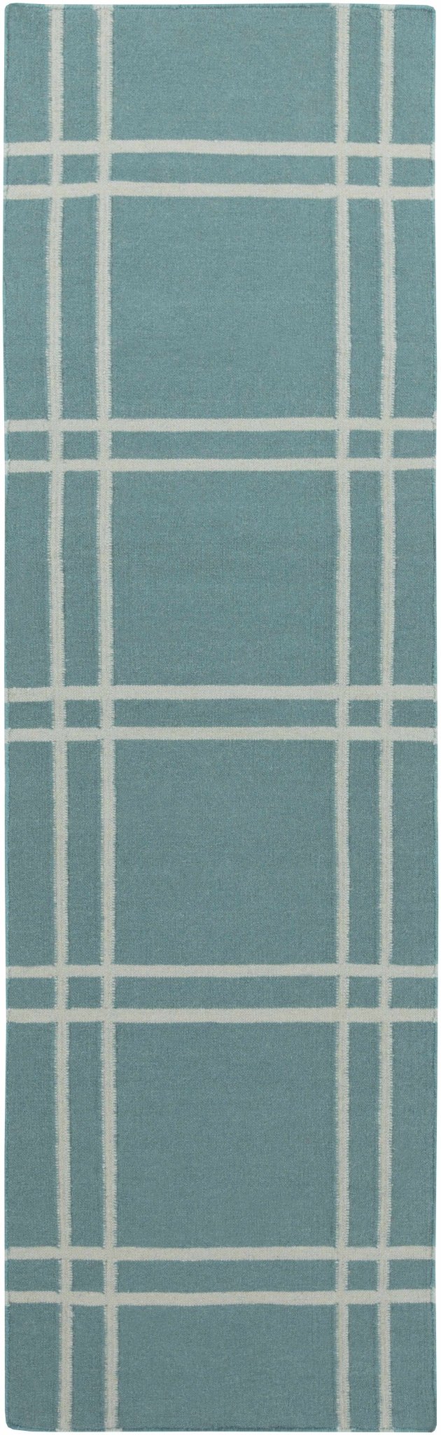 Price Teal Modern Geometrical Hand Woven Area Rug - The Rug Decor