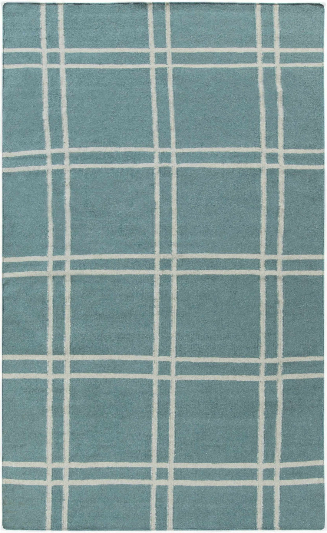 Price Teal Modern Geometrical Hand Woven Area Rug - The Rug Decor