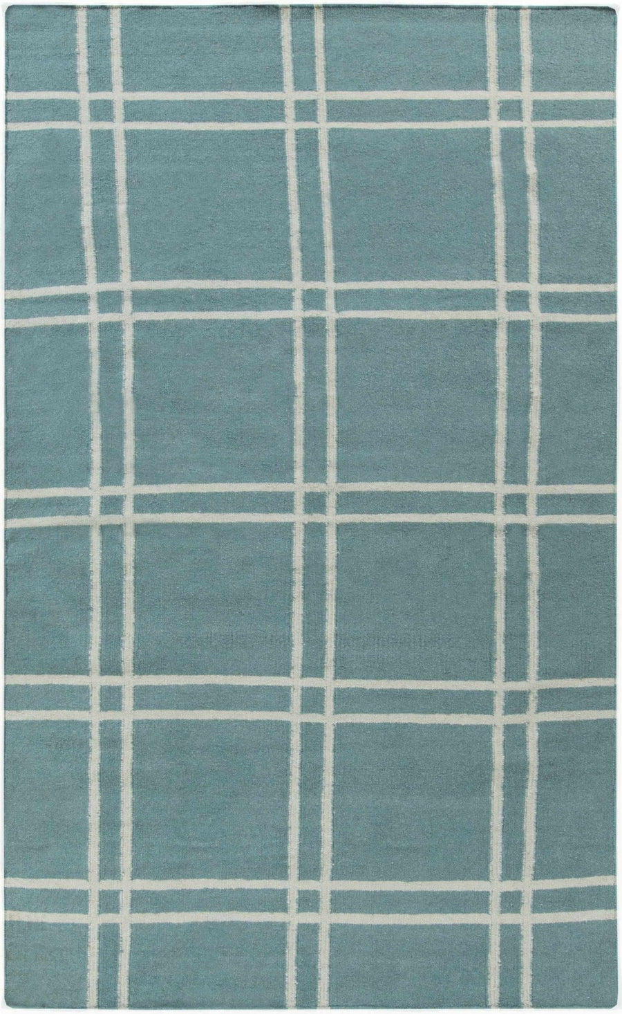 Price Teal Modern Geometrical Hand Woven Area Rug - The Rug Decor