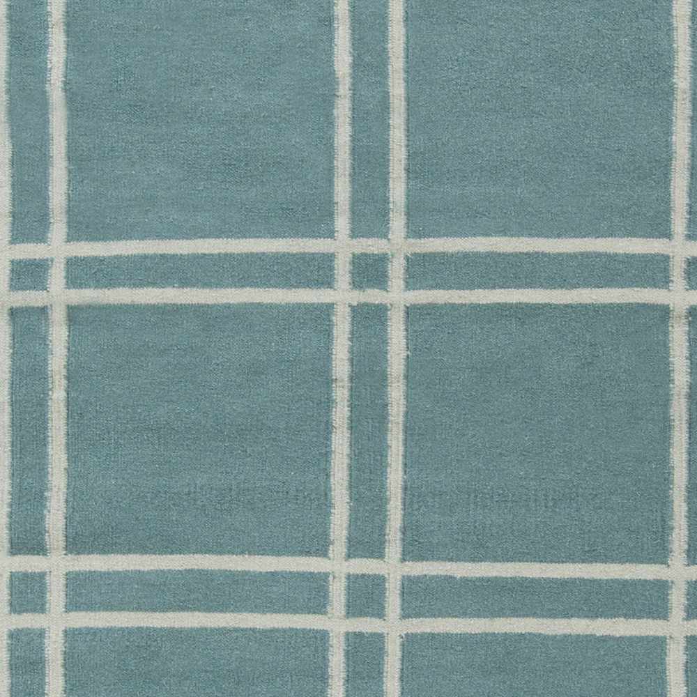 Price Teal Modern Geometrical Hand Woven Area Rug - The Rug Decor