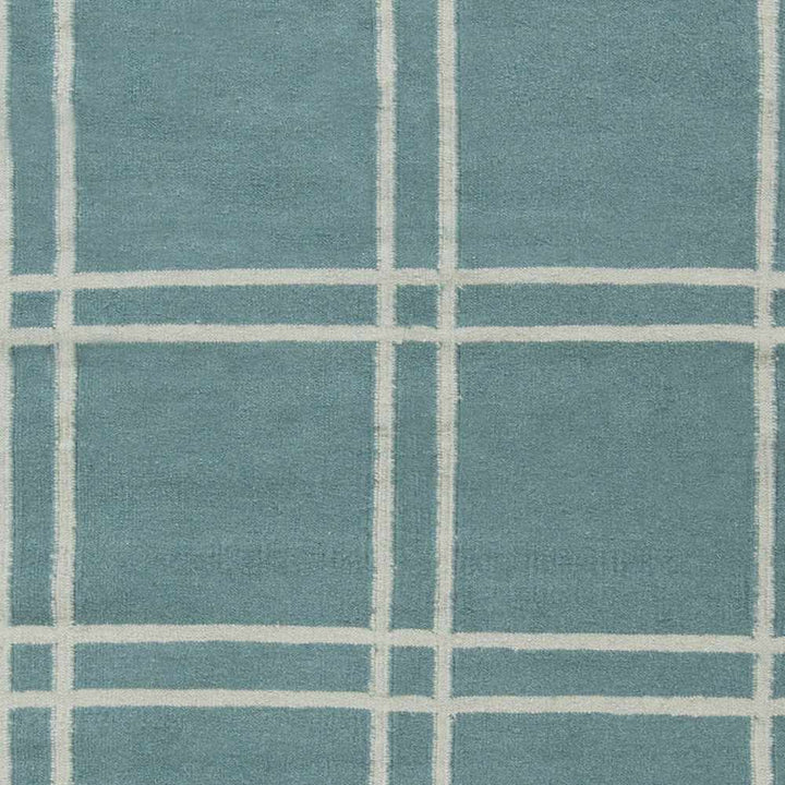 Price Teal Modern Geometrical Hand Woven Area Rug - The Rug Decor