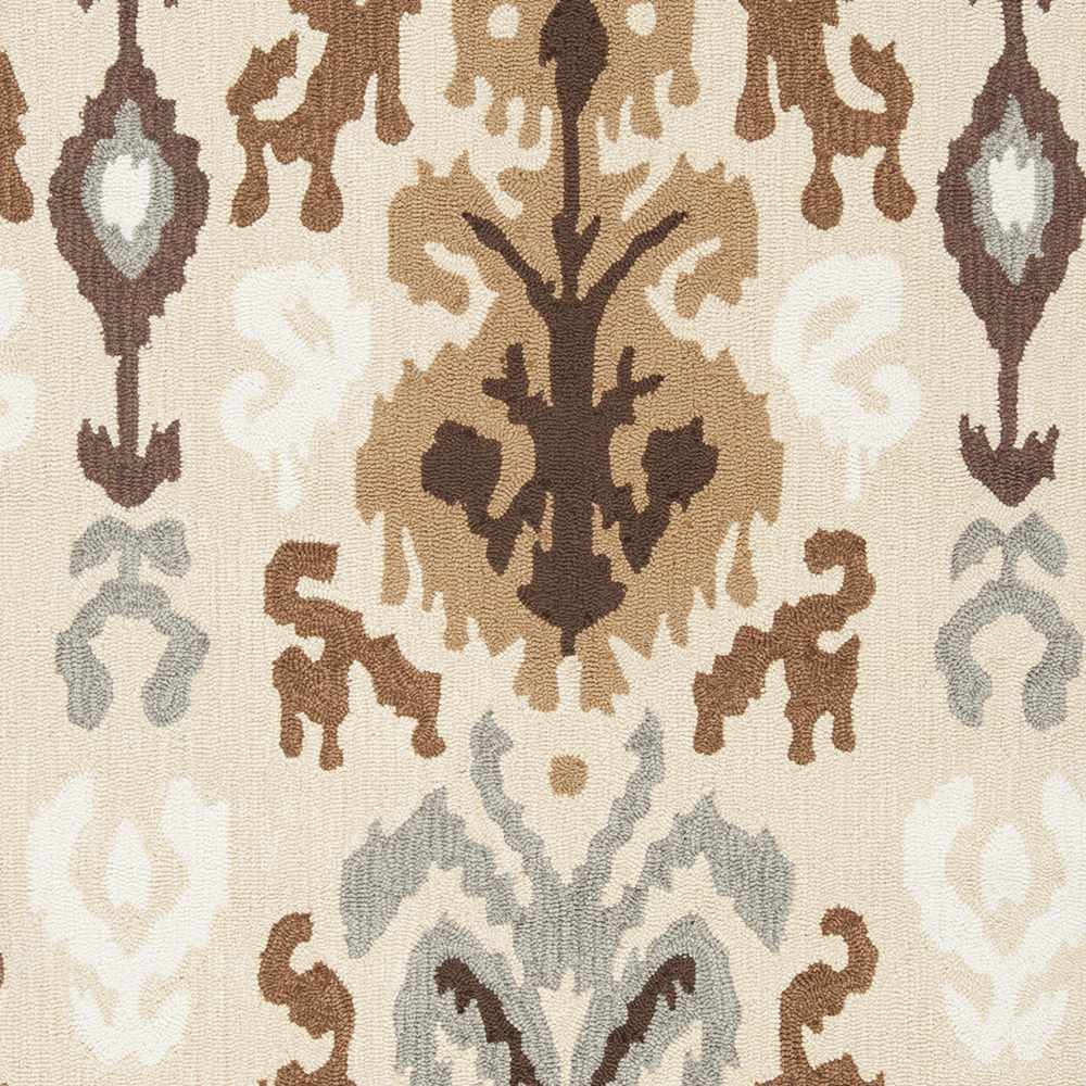 Prineville Contemporary Ikat Design Beige And Tan Hand Tufted Rug - The Rug Decor