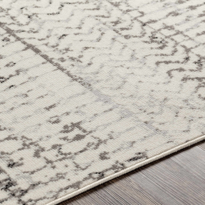 Priston Modern Style Ivory And Gray Area Rug