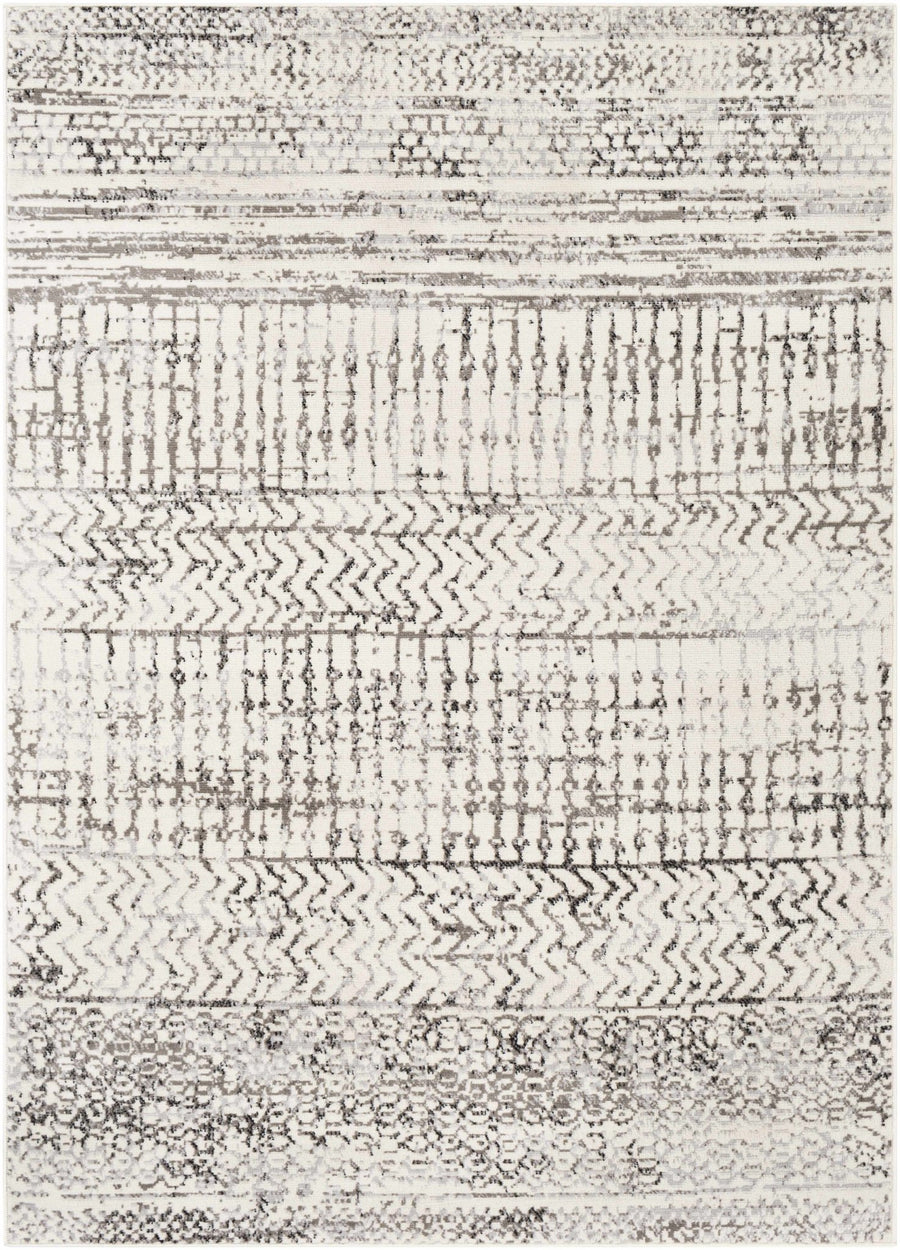 Priston Modern Style Ivory And Gray Area Rug - The Rug Decor