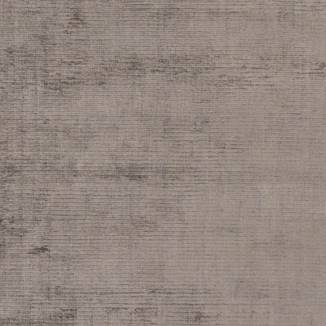 Taupe area rug close-up, fine woven texture with subtle pattern