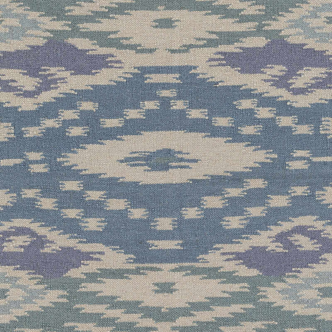 Prunedale Modern Style Ivory And Blue Hand Woven Area Rug - The Rug Decor