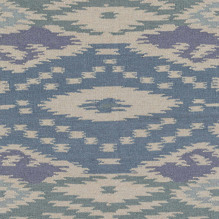 Prunedale Modern Style Ivory And Blue Hand Woven Area Rug - The Rug Decor
