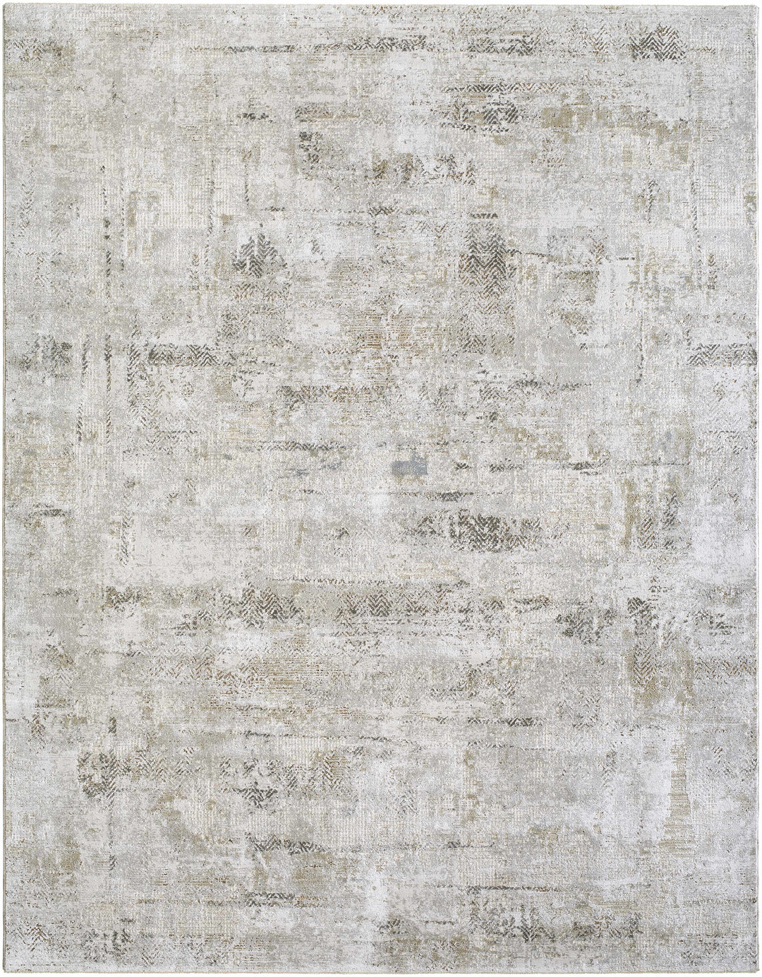Pixie Modern Abstract Design Ivory And Gray Area Rug
