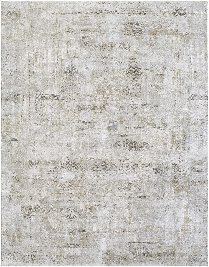 Pixie Modern Abstract Design Ivory And Gray Area Rug