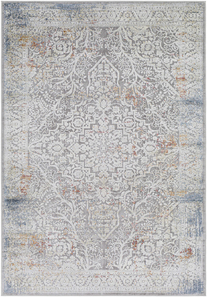 Petersburgh Gray Traditional Style Area Rug
