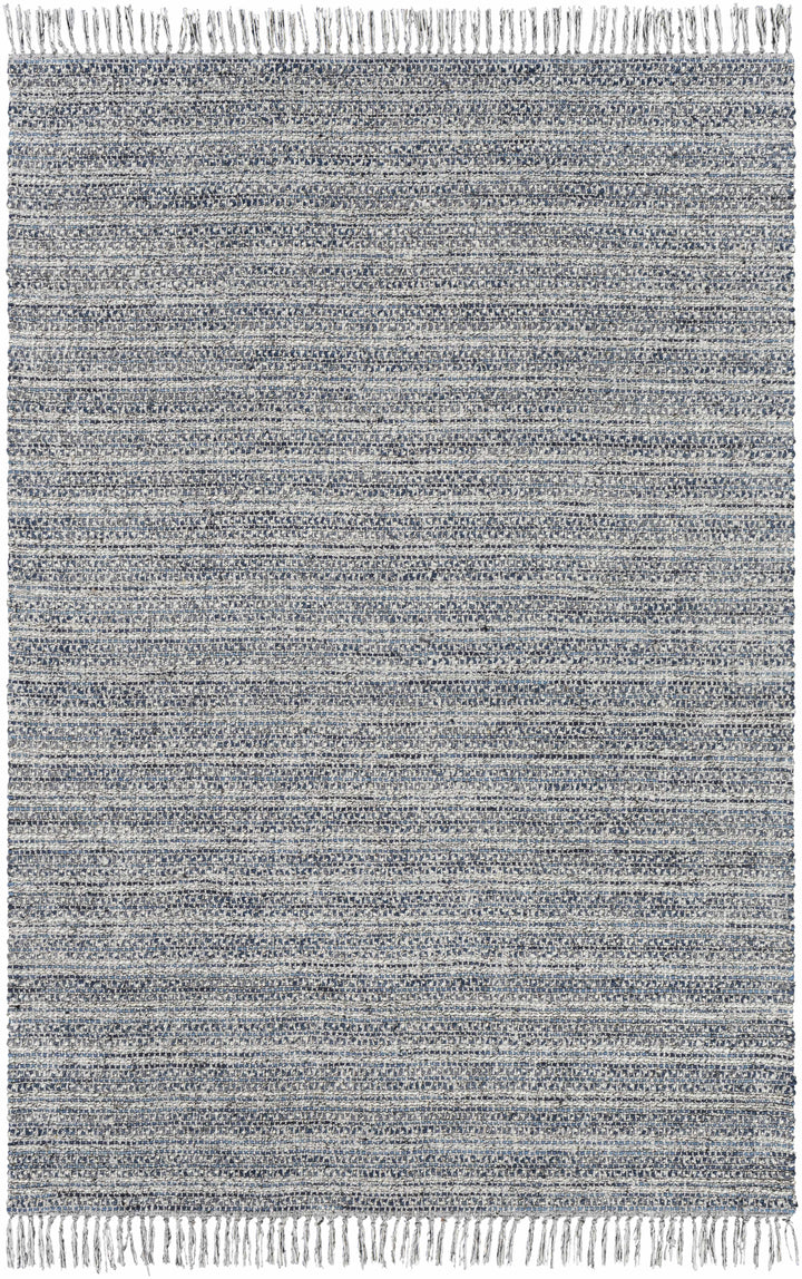 Potterspury Modern Style Gray And Blue Hand Loom Area Rug