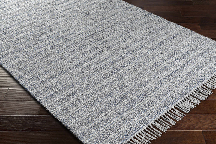 Potterspury Modern Style Gray And Blue Hand Loom Area Rug