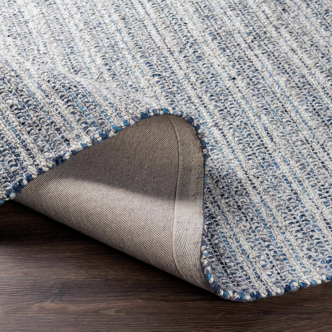 Potterspury Modern Style Gray And Blue Hand Loom Area Rug
