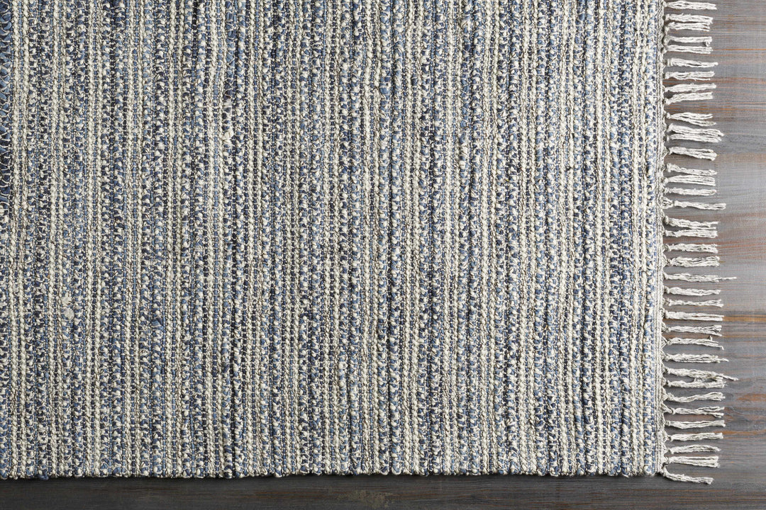 Potterspury Modern Style Gray And Blue Hand Loom Area Rug