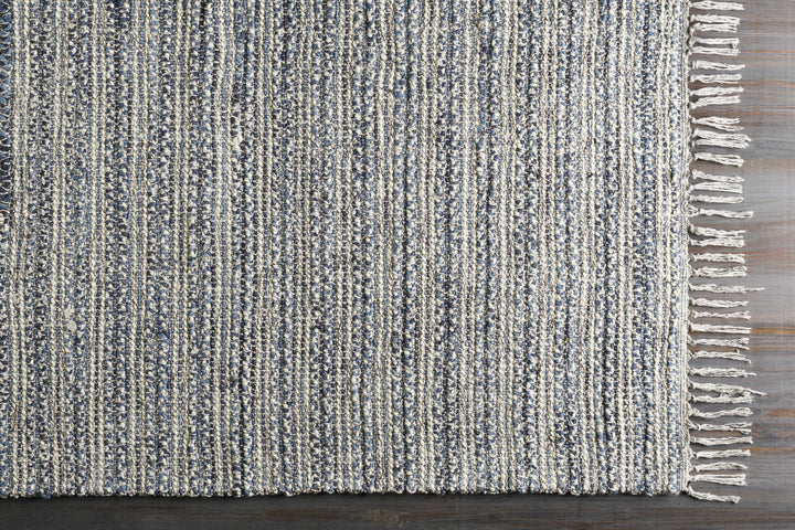 Potterspury Modern Style Gray And Blue Hand Loom Area Rug
