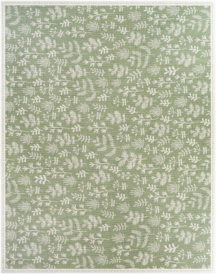 Pulteney Green And Ivory Modern Style Area Rug - The Rug Decor