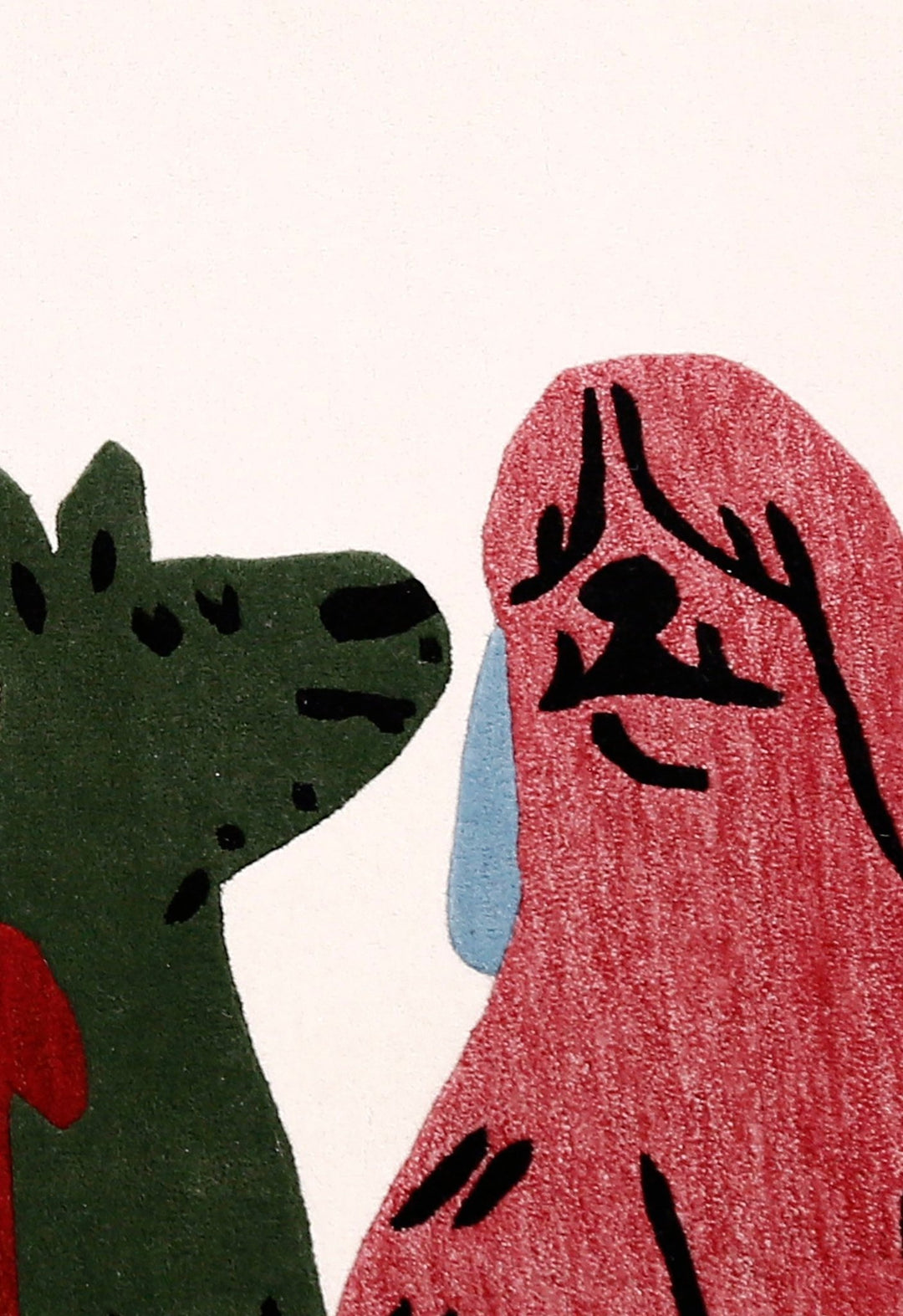 Pup Parade Multicolor Hand Tufted 3x7 Wool Area Rug - The Rug Decor