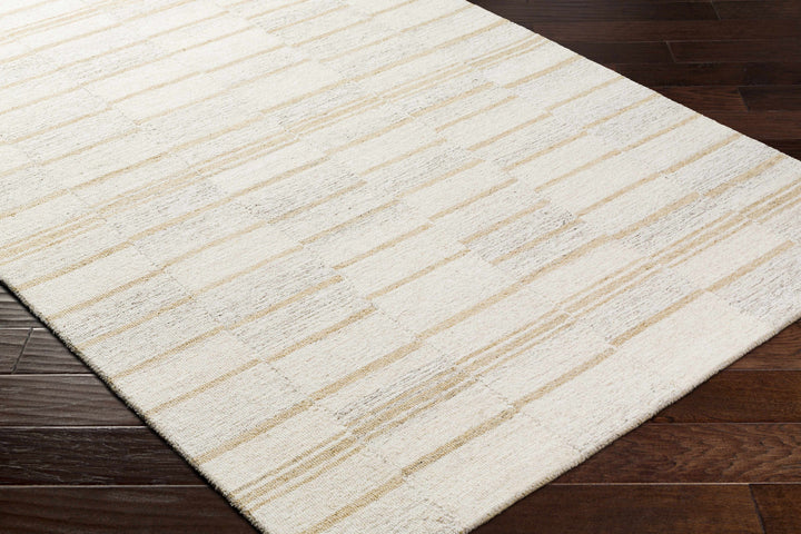 Paiva Modern Style Beige Hand Tufted Wool Area Rug
