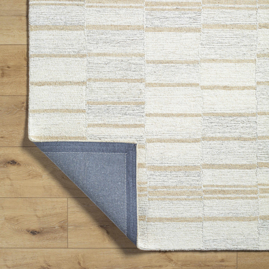 Paiva Modern Style Beige Hand Tufted Wool Area Rug