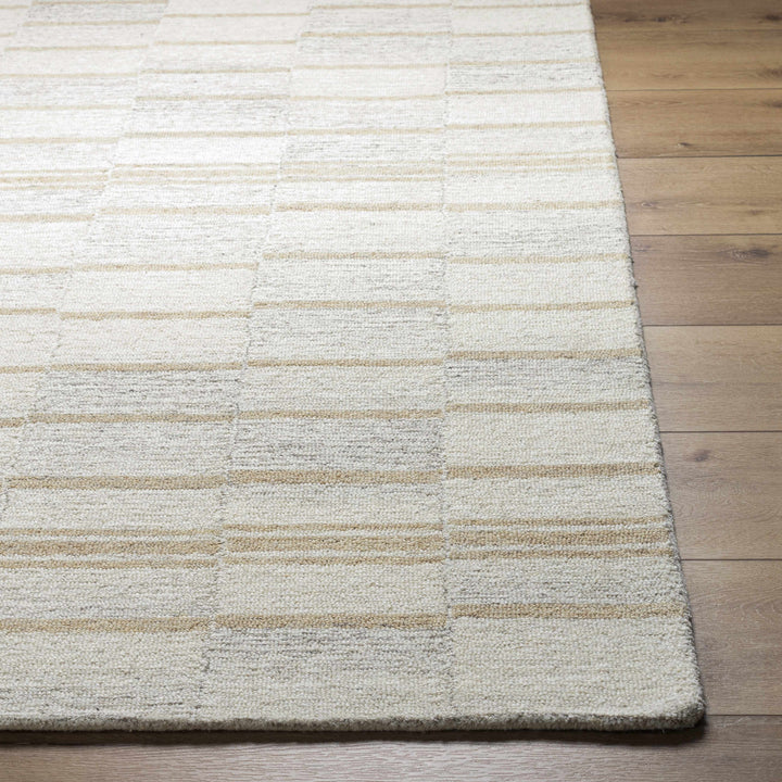 Paiva Modern Style Beige Hand Tufted Wool Area Rug