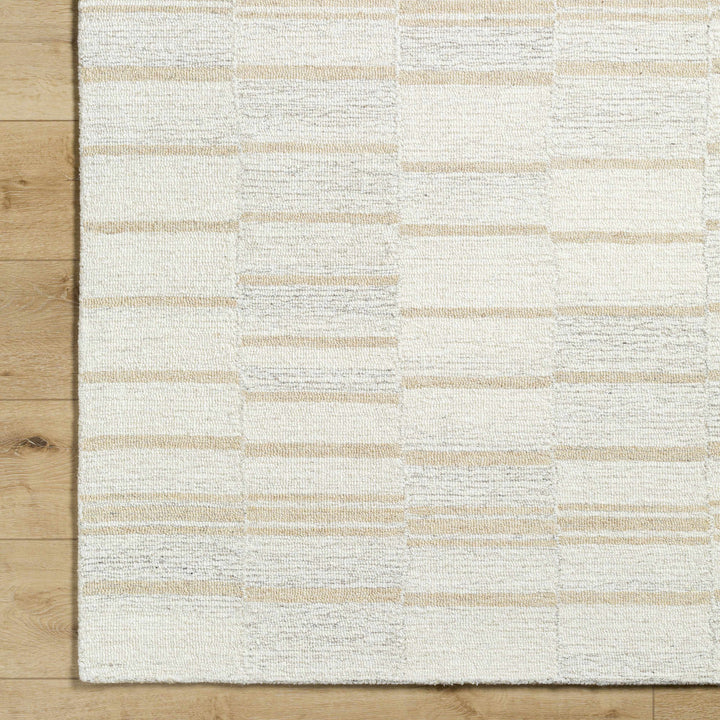 Paiva Modern Style Beige Hand Tufted Wool Area Rug
