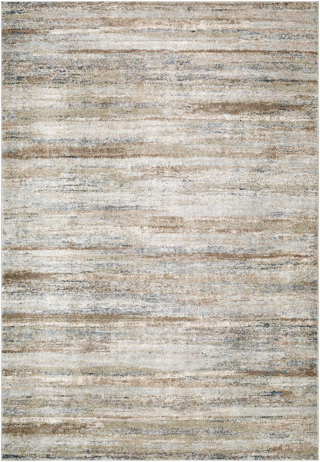 Modern Abstract Design Tan Machine Woven Rug