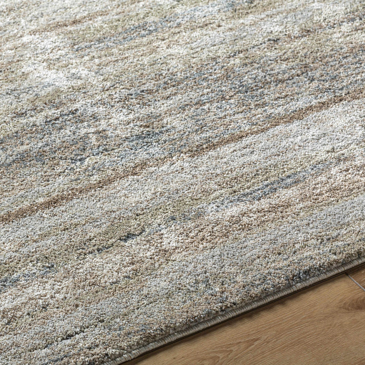 Modern Abstract Design Tan Machine Woven Rug