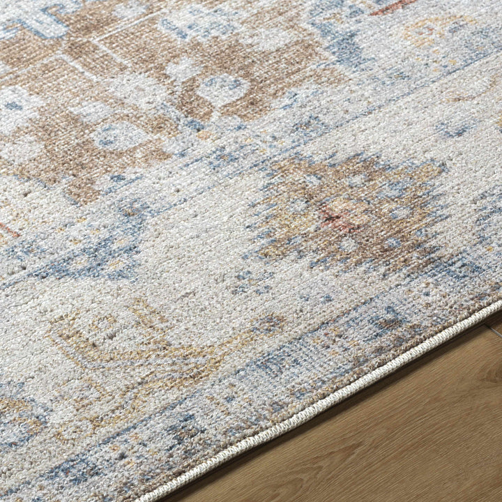 Widad Traditional Style Beige And Brown Area Rug