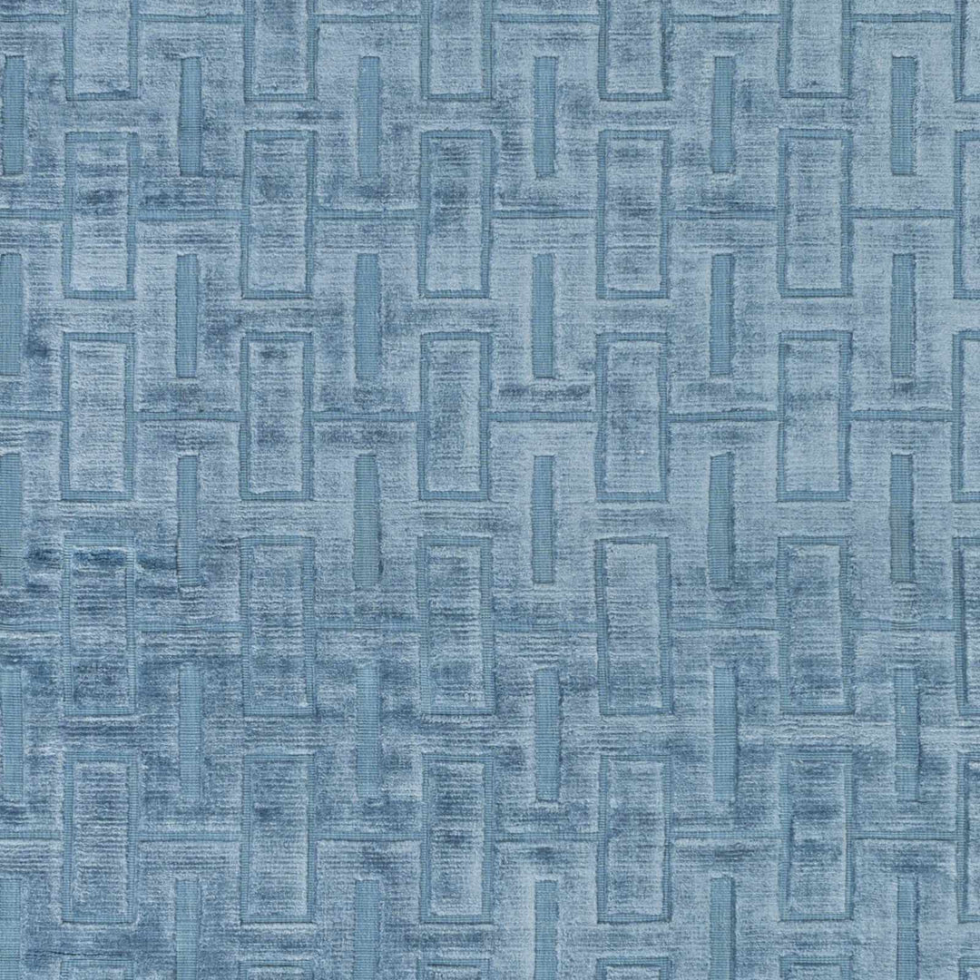 Quealy Geometrical Blue Viscose Rug - The Rug Decor