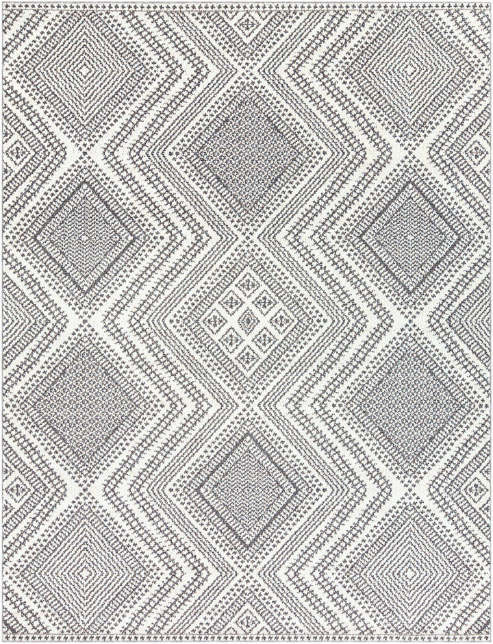 Queanbeyan Ivory And Gray Modern Style Area Rug