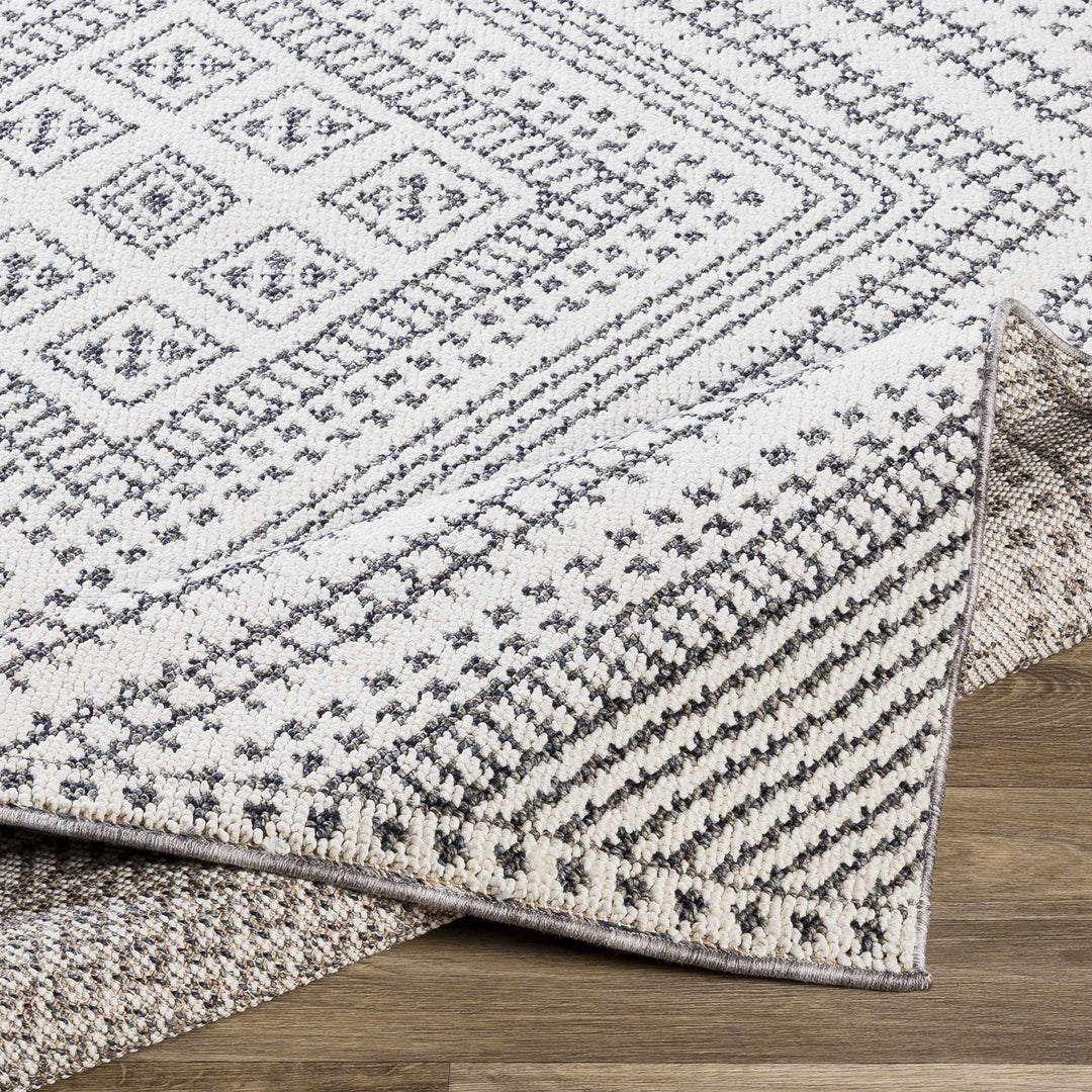 Queanbeyan Ivory And Gray Modern Style Area Rug
