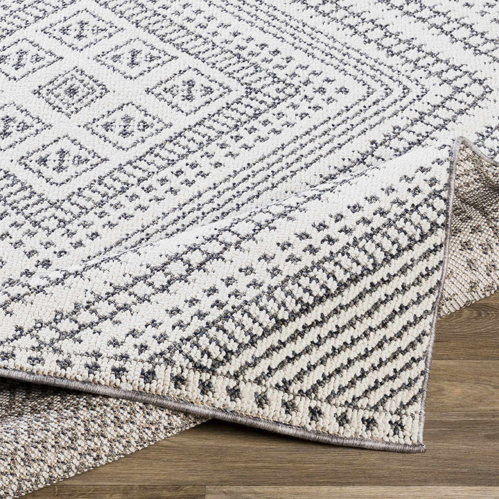 Queanbeyan Ivory And Gray Modern Style Area Rug