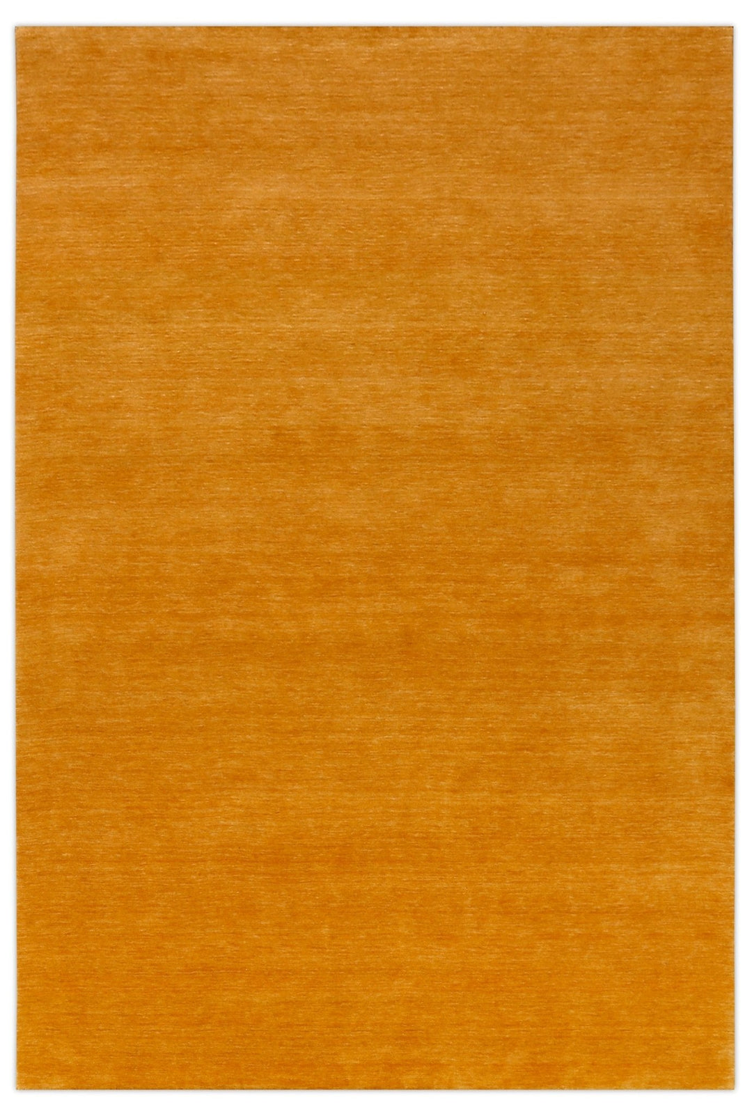 Quick Ship 5x7 Modern Solid Gold Hand Loomed Wool Rug - The Rug Decor