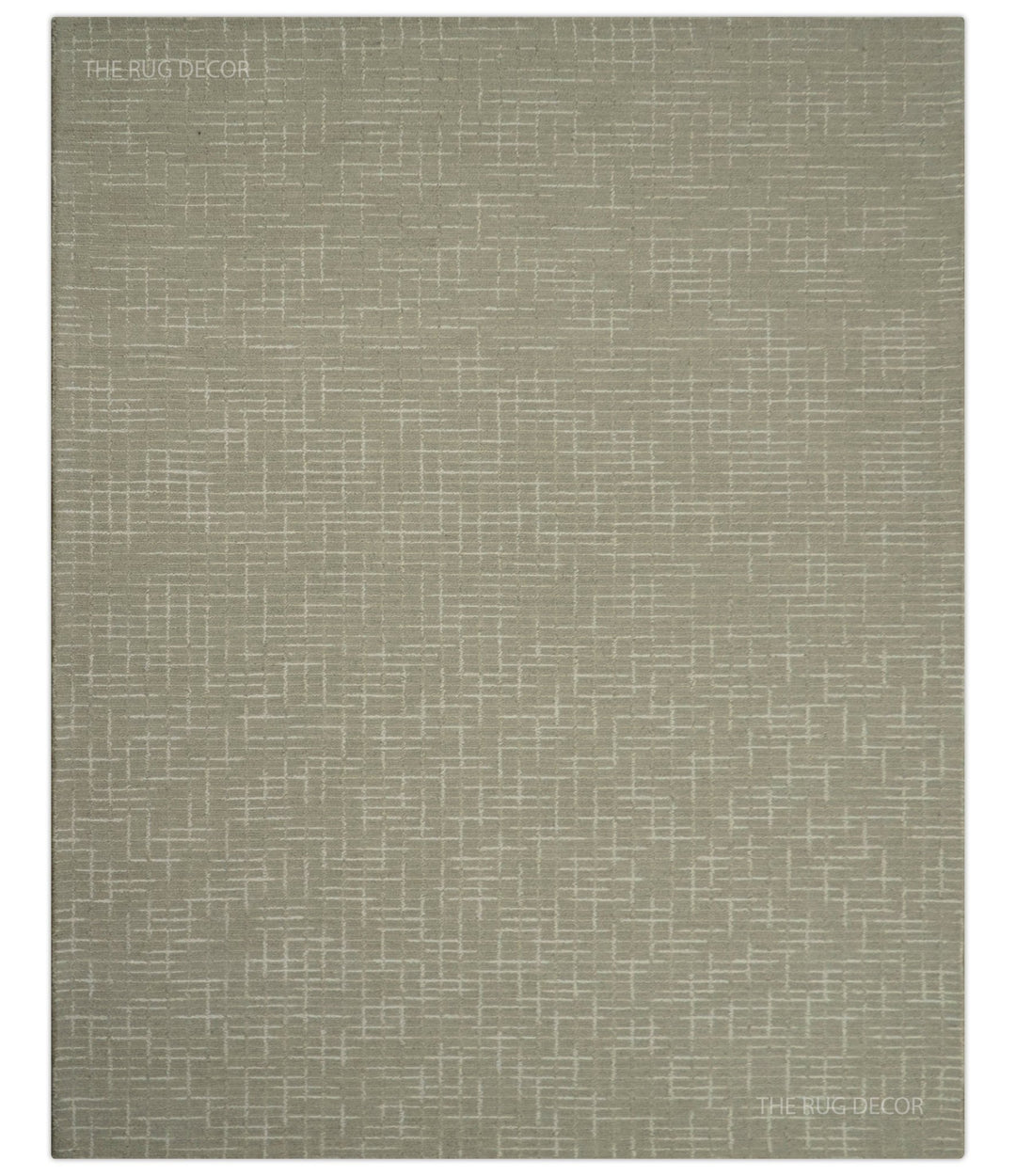 Quick Ship 8x10, 9x12 Beige Contemporary Hand Tufted Wool Rug - The Rug Decor