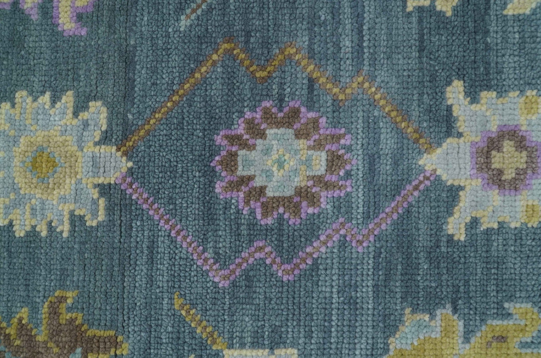 Quick Ship Hand Knotted 4x6 Charcoal And Brown Wool Rug - The Rug Decor