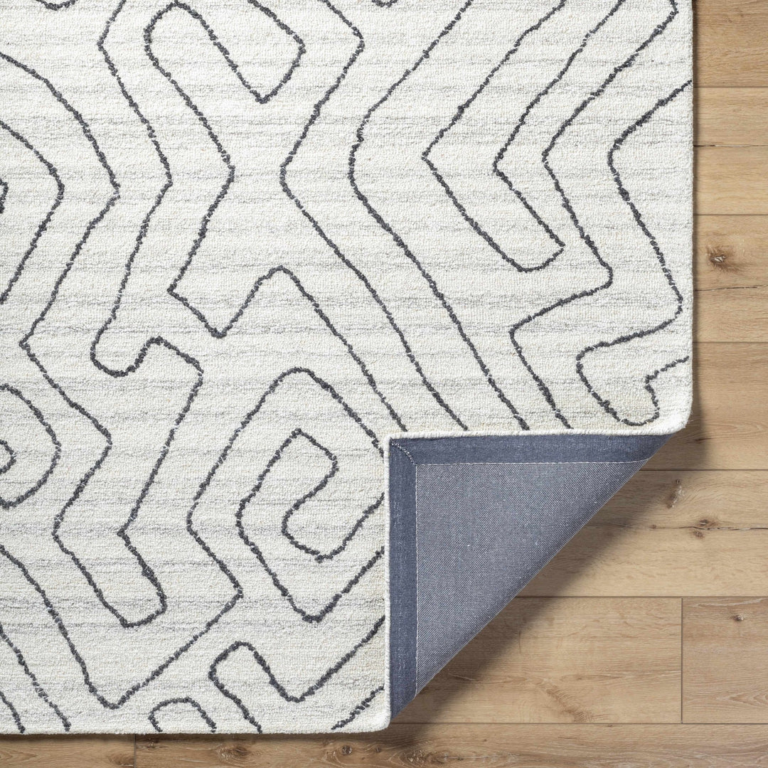 Raffi Ivory Contemporary and Tufted Wool Area Rug - The Rug Decor