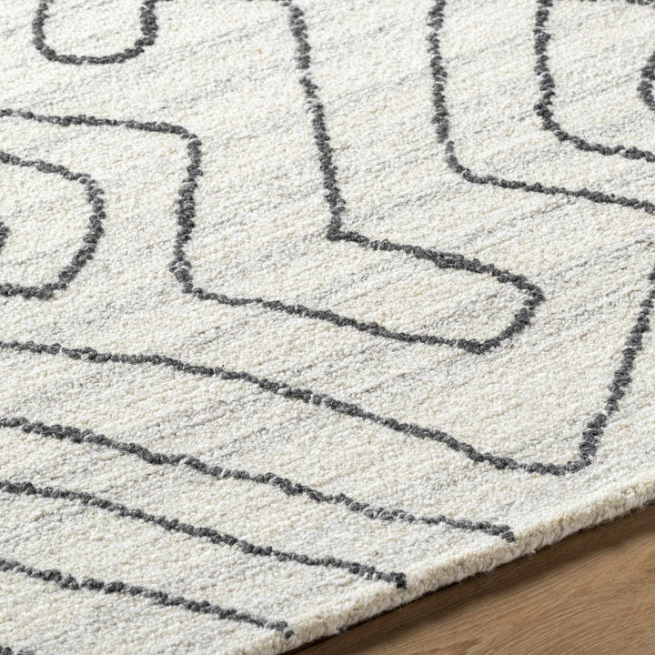 Raffi Ivory Contemporary and Tufted Wool Area Rug - The Rug Decor