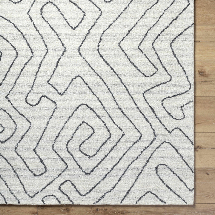 Raffi Ivory Contemporary and Tufted Wool Area Rug - The Rug Decor