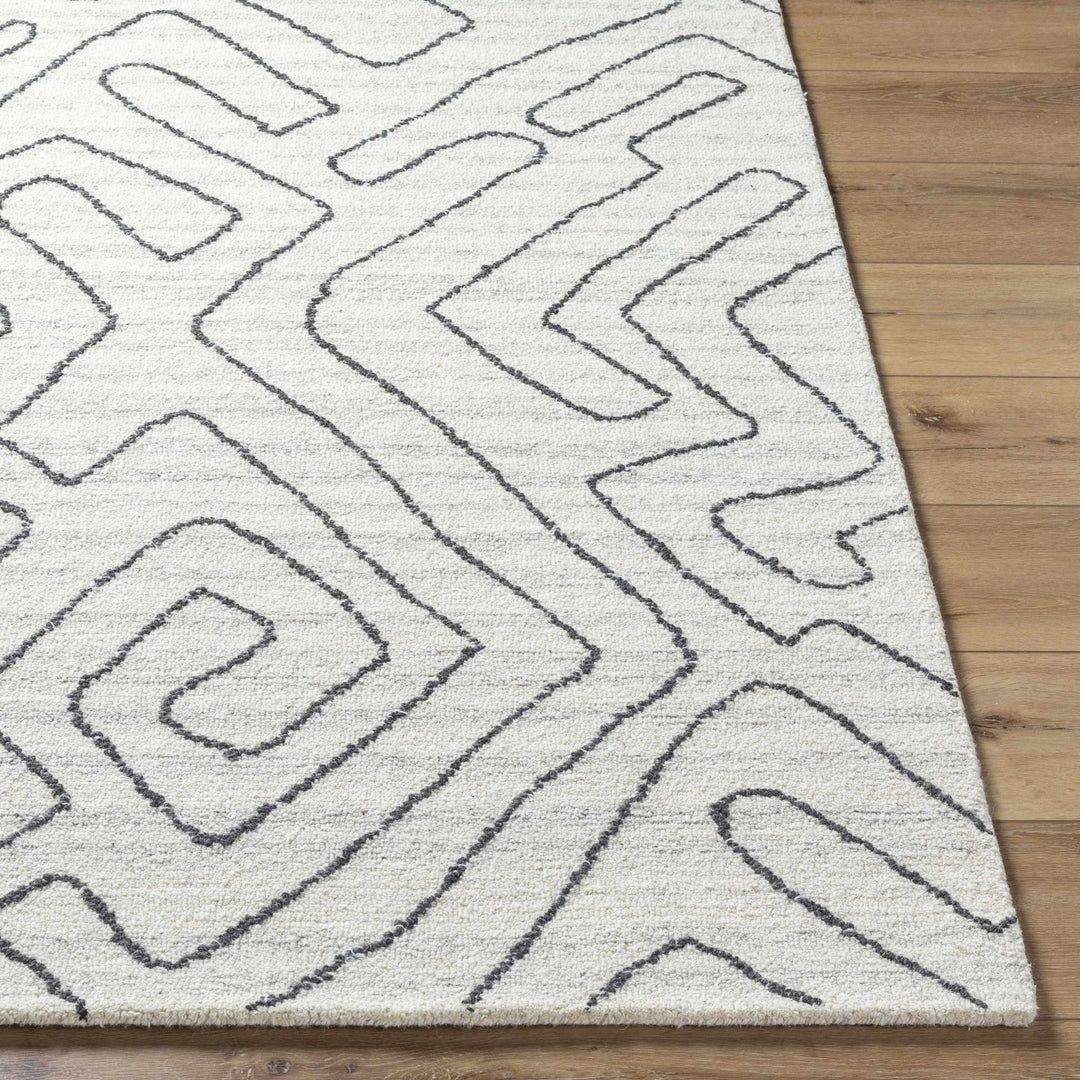 Raffi Ivory Contemporary and Tufted Wool Area Rug - The Rug Decor