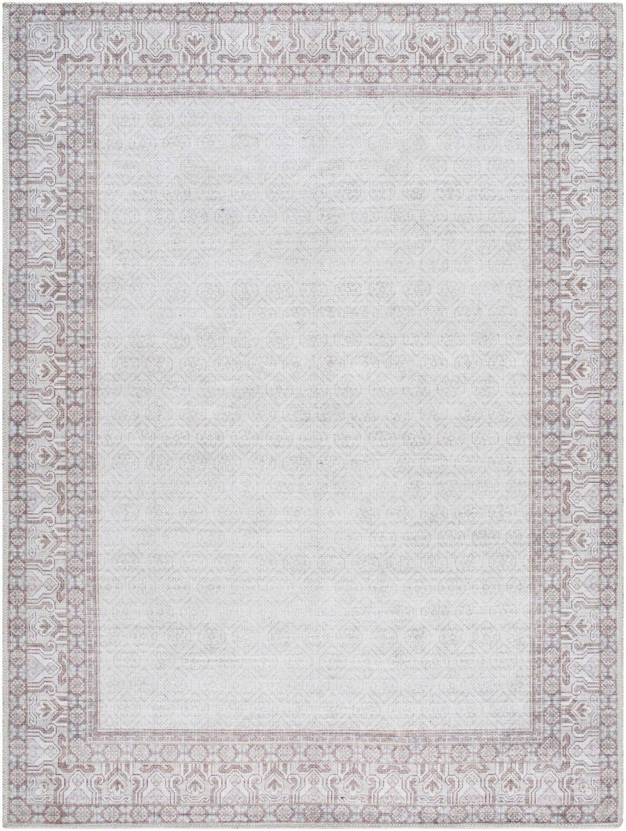 Rainier Traditional Ivory And Brown Rug - The Rug Decor
