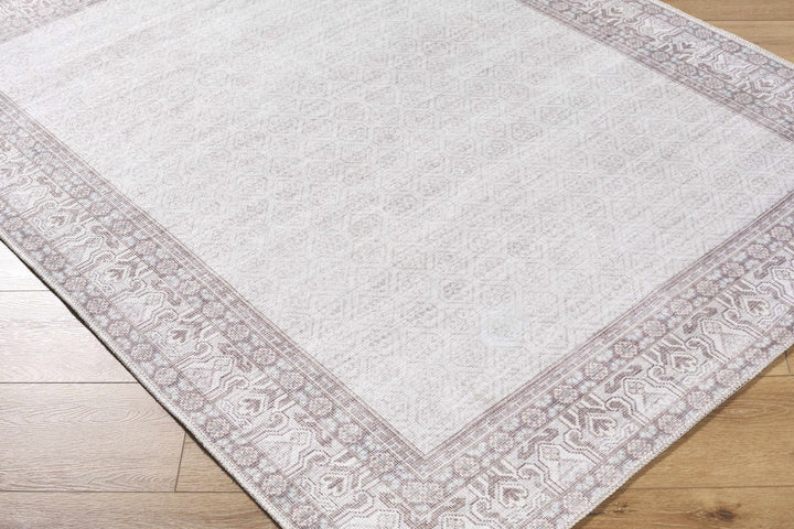 Rainier Traditional Ivory And Brown Rug - The Rug Decor