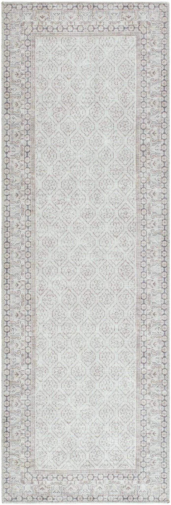 Rainier Traditional Style Beige Washable Rug - The Rug Decor