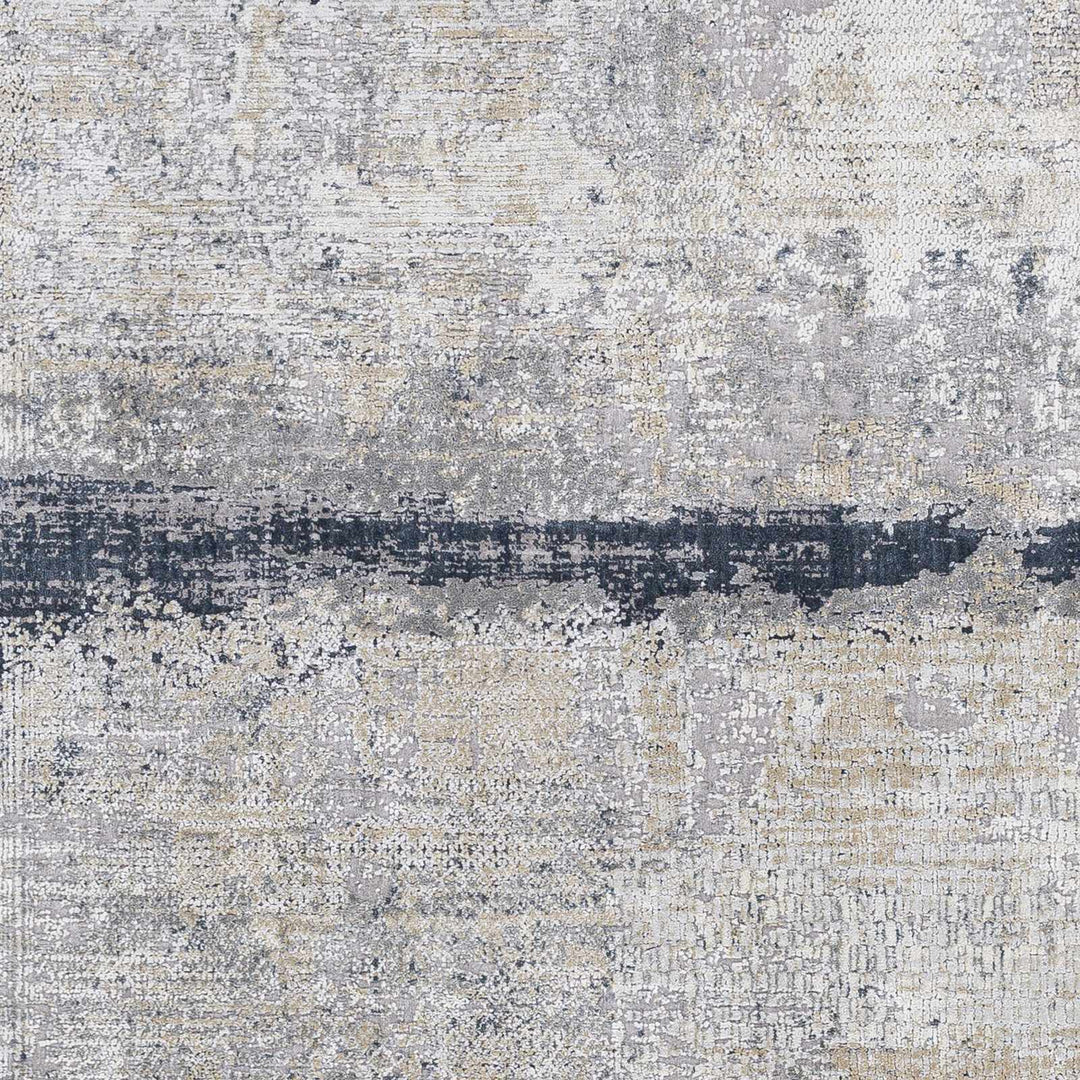 Rainworth Modern Abstract Design Gray And Charcoal Area Rug - The Rug Decor